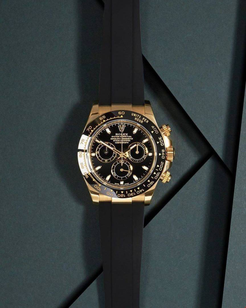 First Copy Rolex Oyster Perpetual Daytona Gold men’s watch front view