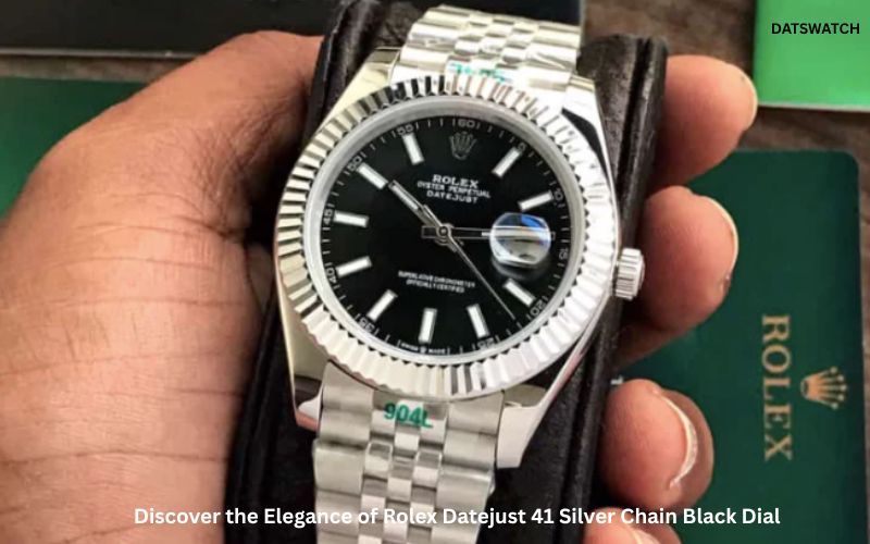 Discover the Elegance of Rolex Datejust 41 Silver Chain Black Dial