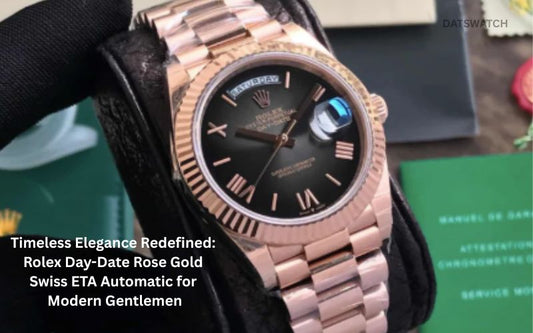 Timeless Elegance Redefined: Rolex Day-Date Rose Gold Swiss ETA Automatic for Modern Gentlemen