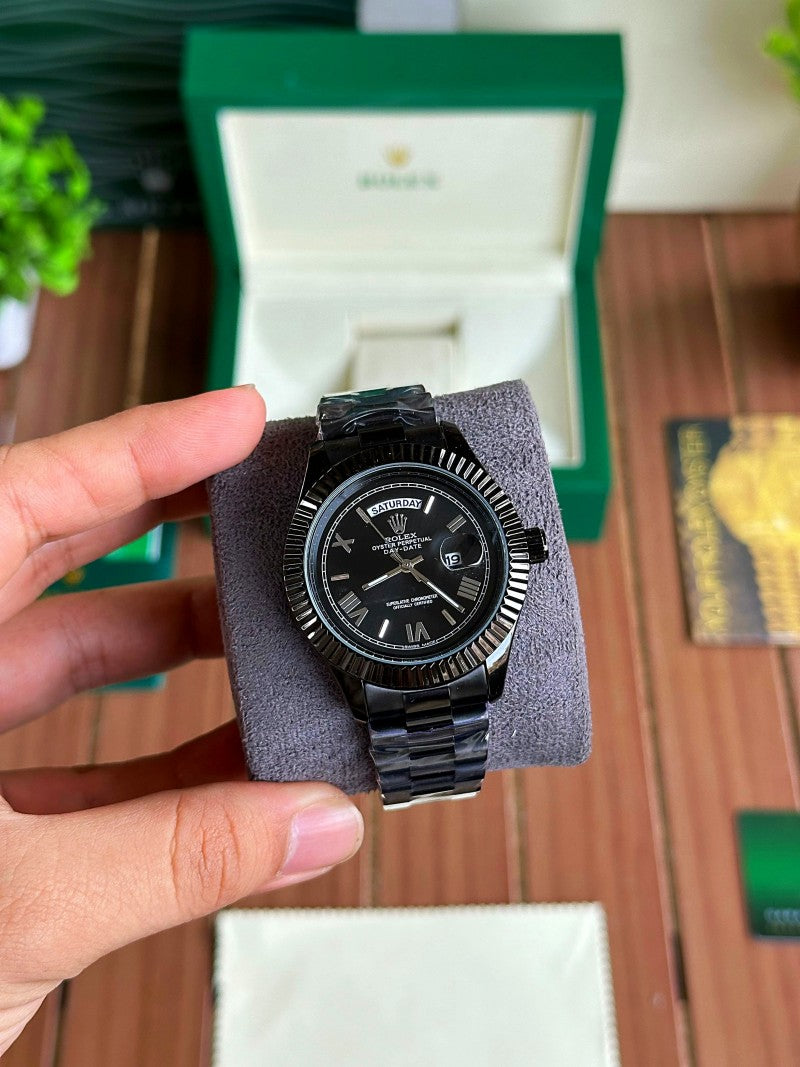 Rolex Day-Date Black Mens Watch