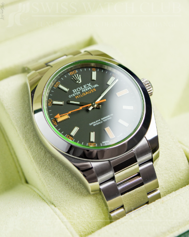 Rolex Milgauss Silver Chain Watch