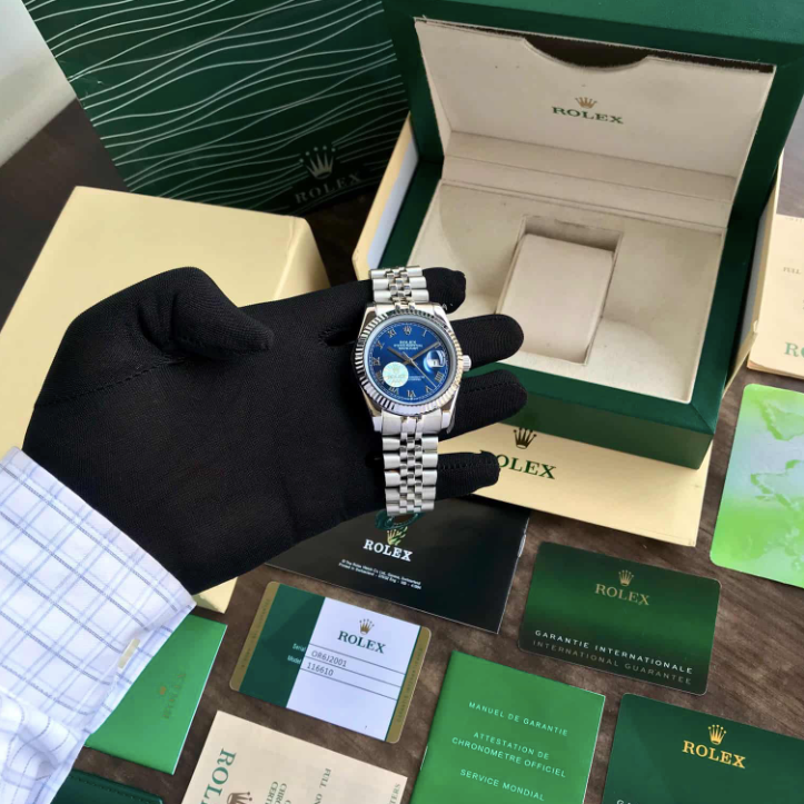 Rolex Datejust 41 Blue Roman Numeral Dial Men's Watch