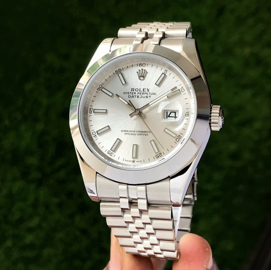 Rolex Datejust 41 Stainless Steel Silver White Dial Mens Watch