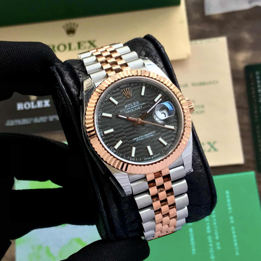 Rolex Datejust 41 Steel & Rose Gold Swiss ETA Men’s Watch