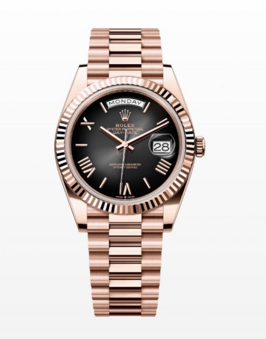 Rolex Day Date Rose Gold Swiss ETA Automatic Men’s Watch