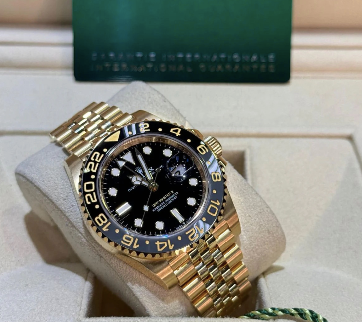 Rolex GMT Master 2 Gold Swiss ETA Automatic Mens Watch